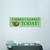 Enseigne bannière de légumes personnalisable du ma (Salon professionnel)