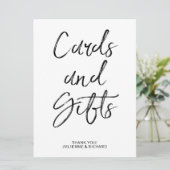 Enseigne Cartes et Cadeaux | Lettres stylisées à l (Debout devant)