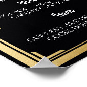 Enseigne de bar noir Art Déco des années 1920 réce (Coin)