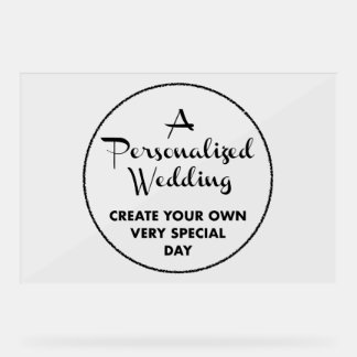 Enseigne de bienvenue de mariage personnalisée en