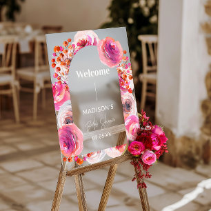 Enseigne de bienvenue personnalisée en acrylique c