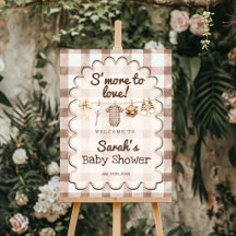 Enseigne de bienvenue pour Baby Shower S'more To L