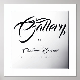 Enseigne de galerie pour impression de poster d'ac