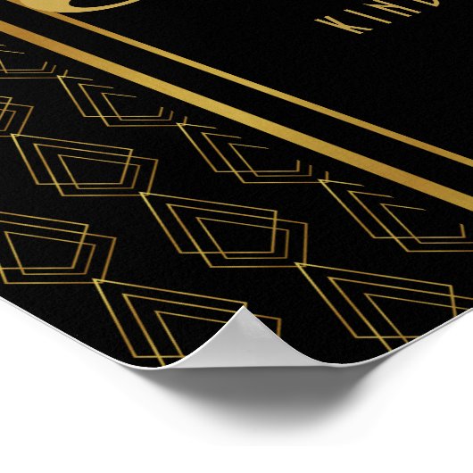 Enseigne de mariage art déco moderne oh snap hasht (Coin)