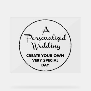 Enseigne de mariage personnalisée en acrylique 11