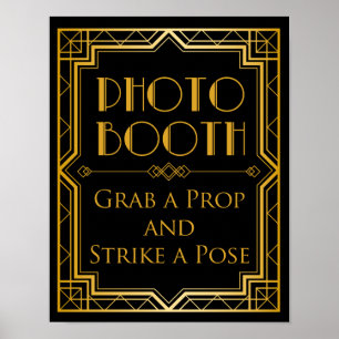 Enseigne de Photomaton de Mariage   Art Déco Gatsb