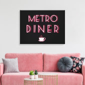 Enseigne de restaurant Art Déco Metro (Insitu(Salon))