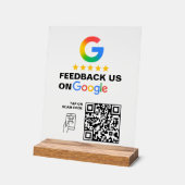 Enseigne de révision de code QR de logo personnali (Angle)