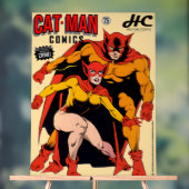 Enseigne en acrylique CAT-MAN Comics (Neutre)
