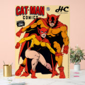 Enseigne en acrylique CAT-MAN Comics (Mariage)