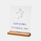 Enseigne en acrylique de la constellation de la Ba (Angle)