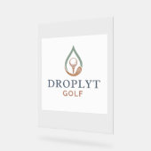 Enseigne en acrylique Droplyt Golf Signature (Angle)