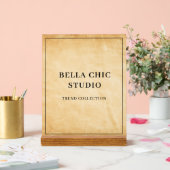 Enseigne en Acrylique Marron Rustique (Mariage)