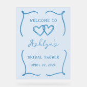 Enseigne en acrylique pour douche de mariée au cad (Recto)