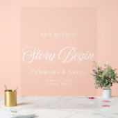 Enseigne en acrylique pour réception (Mariage)