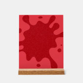 Enseigne en Acrylique Tomato Red Splash – Présenta (Recto)