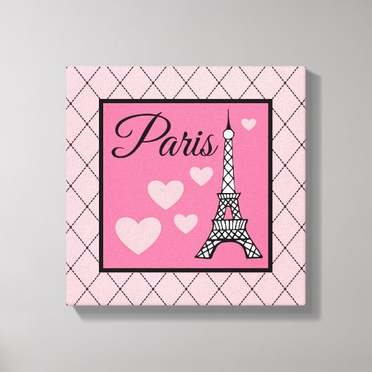 Enseigne Paris Rose Art Mural (Recto)