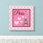 Enseigne Paris Rose Art Mural (Insitu (Plancher de Bois))