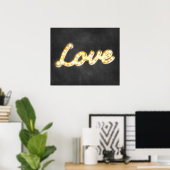 Enseigne vintage Love Poster - tableau noir (Bureau à domicile)
