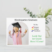 Enseignement de la maternelle ABC 123 Invitation (Debout devant)