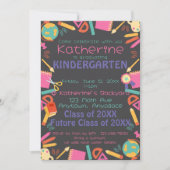 Enseignement de la maternelle Invitation à l'école (Devant)