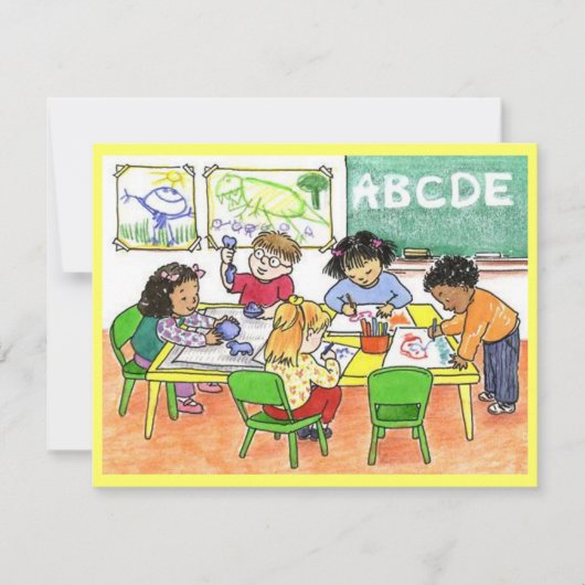 ENSEIGNEMENT DES ENFANTS ENTREPRISES INVITATION DE (Devant)