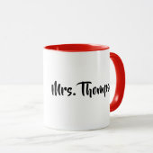 Enseignement mug personnalisé (Devant droit)