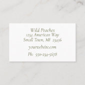 Enseignement sur un Carte de visite de branche (Dos)