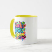 Enseigner. Aimer. Inspirer. Mug Style Graffiti Pro (Devant gauche)