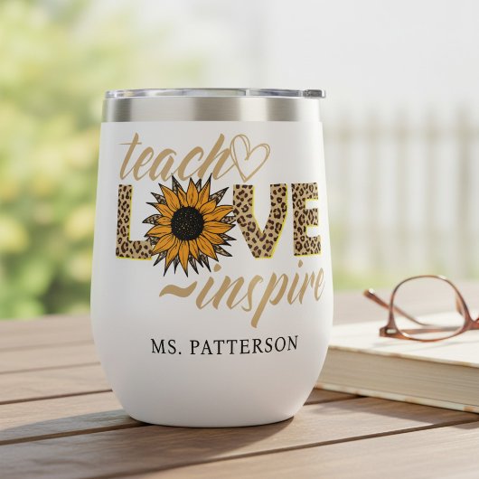 Enseigner Amour Inspirer Enseignant Tournesol Mode