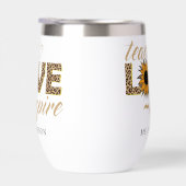 Enseigner Amour Inspirer Enseignant Tournesol Nom  (Droite)