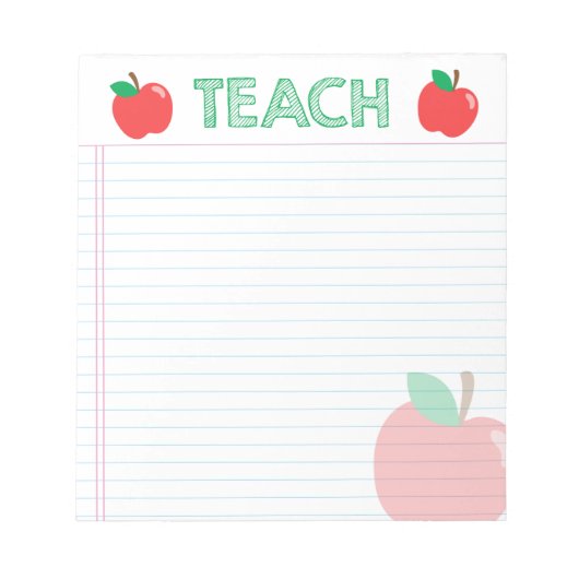 ENSEIGNER Bloc-notes Apple (Devant)