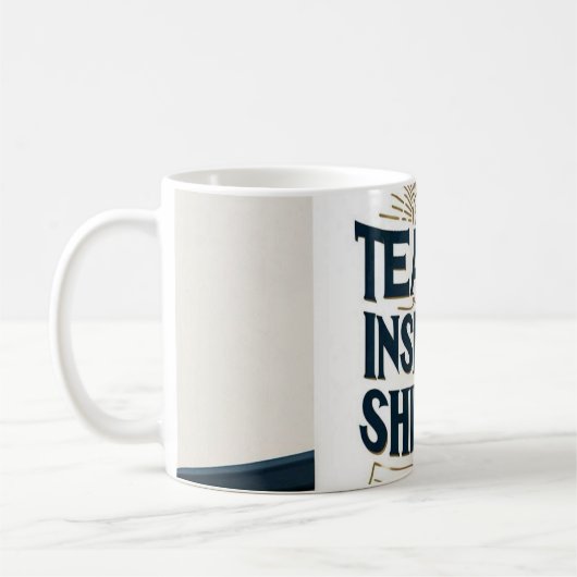 Enseigner. Inspirer. Briller. Mug pour enseignant (Gauche)