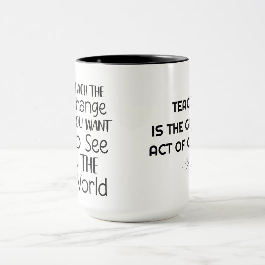 Enseigner la Mug de l'enseignant Changement (Centre)