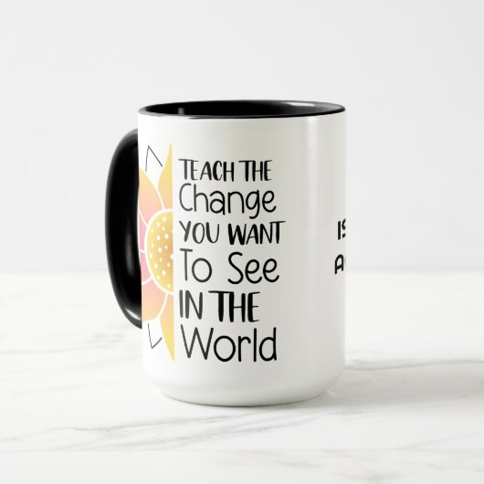 Enseigner la Mug de l'enseignant Changement (Devant gauche)