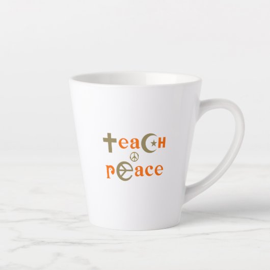 Enseigner la Paix | Mug à Latte (Droite)