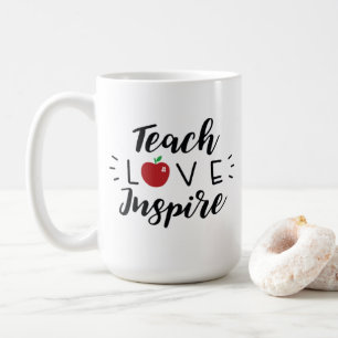 Enseigner l'amour inspirer café Mug