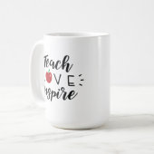 Enseigner l'amour inspirer café Mug (Devant gauche)