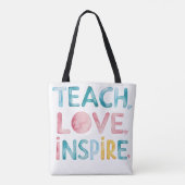 Enseigner l'amour Inspirer le Sac fourre-tout moti (Dos)
