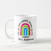 Enseigner l'amour Inspirer Motivate café Mug (Gauche)