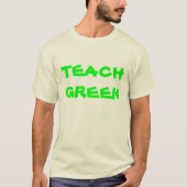 ENSEIGNER T-SHIRT BIO VERT (Devant)