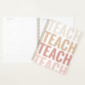 Enseigner Unique Pink & Gold Classroom Planner (Devant avec enveloppe)