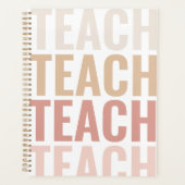 Enseigner Unique Pink & Gold Classroom Planner (Devant)