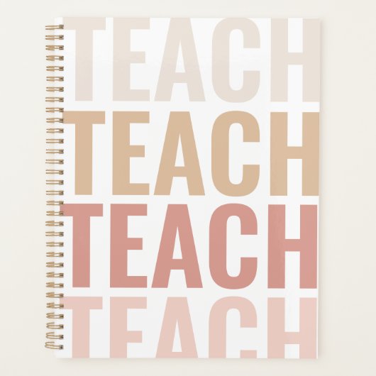 Enseigner Unique Pink & Gold Classroom Planner (Devant)