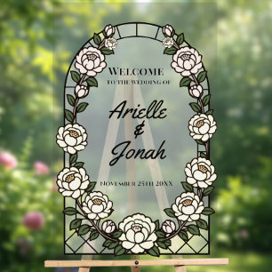 Enseignes de bienvenue de mariage personnalisées -