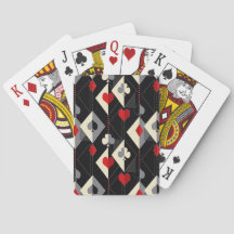 Enseignes de cartes à jouer au poker. 