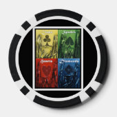 Enseignes de Cartes à Jouer Jetons de Poker (Verso)