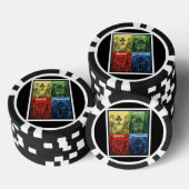 Enseignes de Cartes à Jouer Jetons de Poker (Empiler)