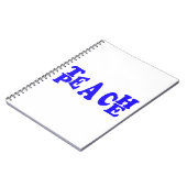 Enseignez la paix dans le carnet bleu de police (Côté gauche)