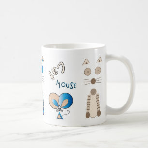 "Ensemble à nouveau" Chat et souris Mug